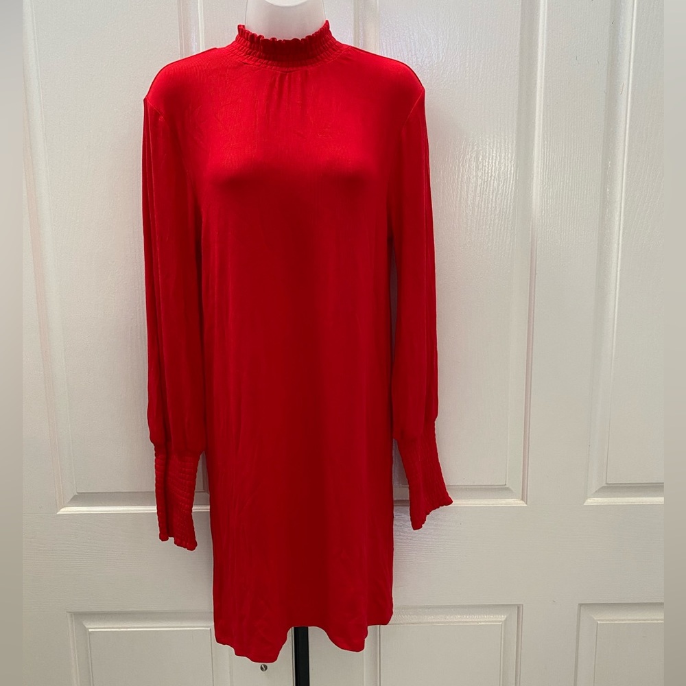 NEW wTag-One One Six Red Long Sleeve Dress L